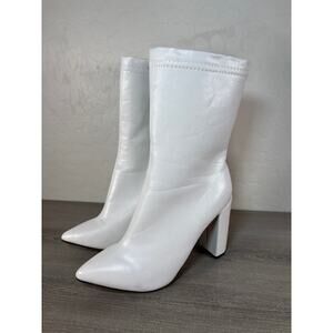 Elegant White Ankle Boots